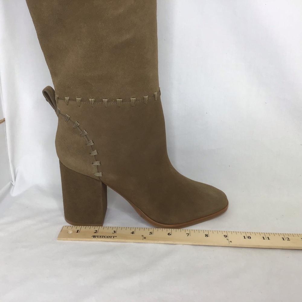 New Tory Burch Contraire Suede 90mm Knee Boot - Picture 14 of 16